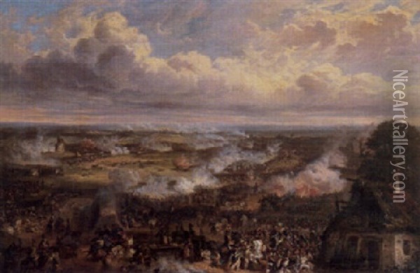 Szene Aus Den Napoleonischen Kriegen Oil Painting - Hugo Von Diehl