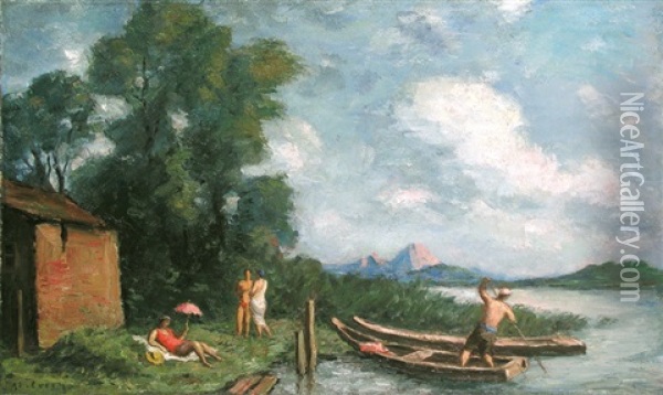 Summer Joy Oil Painting - Adolf Curry