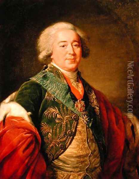 Portrait of Prince Alexander Borisovich Kurakin 1752-1818, 1797 Oil Painting - Elisabeth Vigee-Lebrun