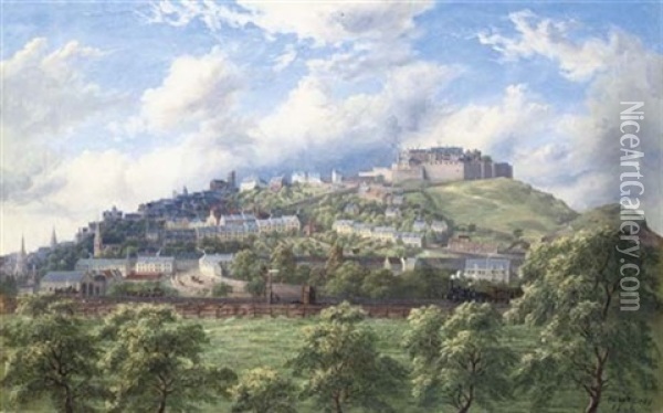View Of Stirling Castle Oil Painting - McNeil Robert McLeay