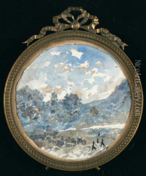 Paysage Oil Painting - Henri-Joseph Harpignies