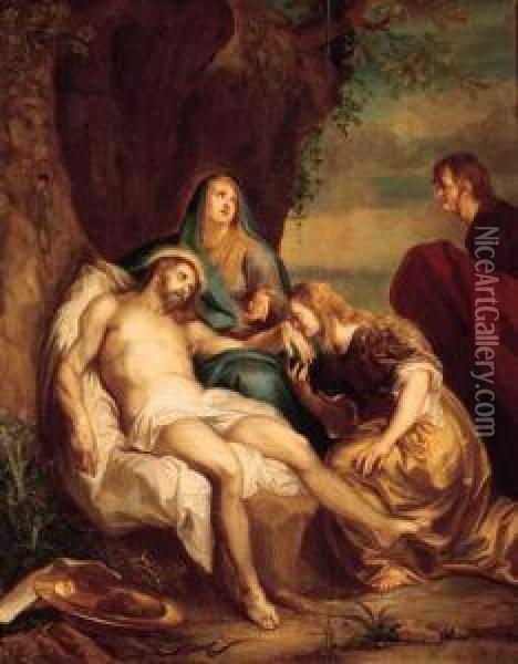 The Lamentation Oil Painting - Balthasar Beschey
