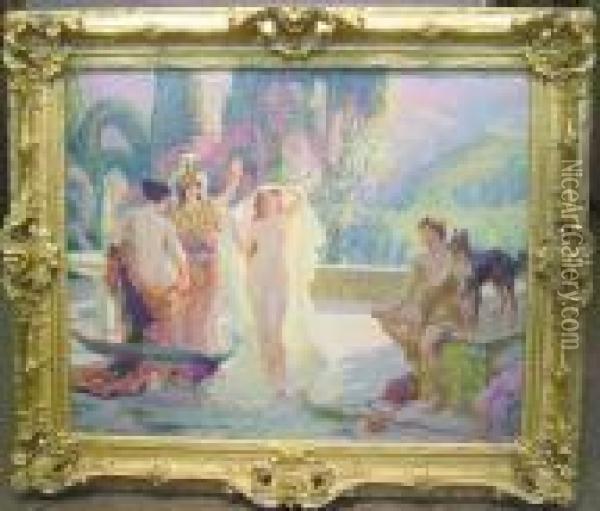 The Judgment Of Paris Oil Painting - Paul Jean Gervais
