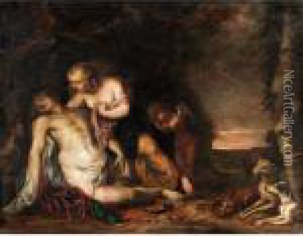 Venus And Adonis Oil Painting - Peter Paul Rubens