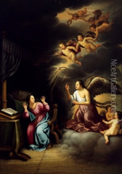 Die Verkundigung An Maria Oil Painting - Thomas van der Wilt