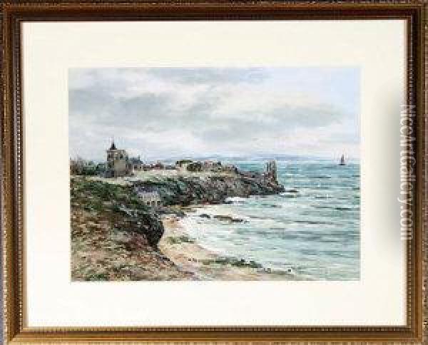 The Castle Ruins, St. Andrews Oil Painting - John Hamilton Glass