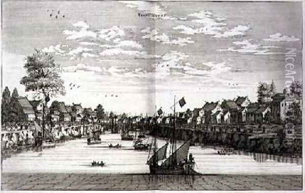 Tiencienwey from an account of a Dutch Embassy to China 1665 Oil Painting - Jacob van Meurs