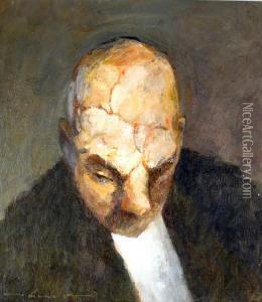 Hunter With Scars Oil Painting - William Thompson