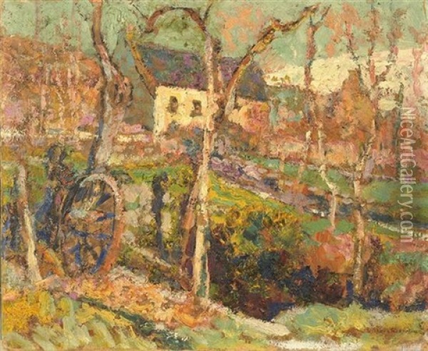 The House In The Sun Oil Painting - Victor Charreton