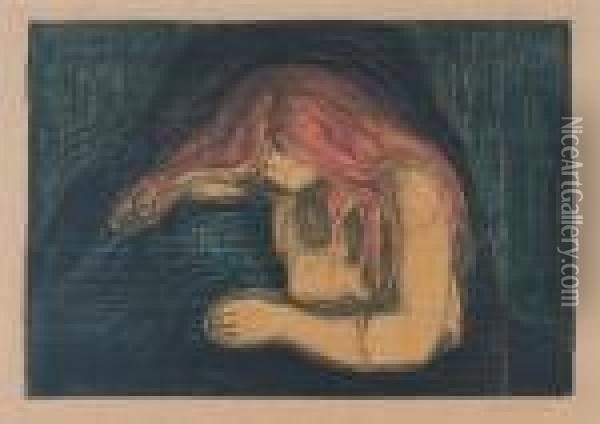 Vampyr. Ii Oil Painting - Edvard Munch