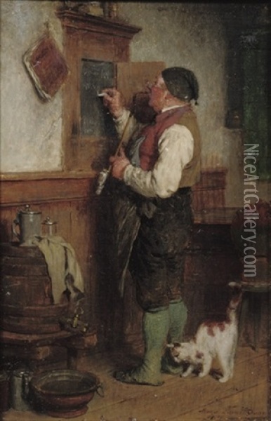The Day's Special Oil Painting - Hugo Wilhelm Kauffmann