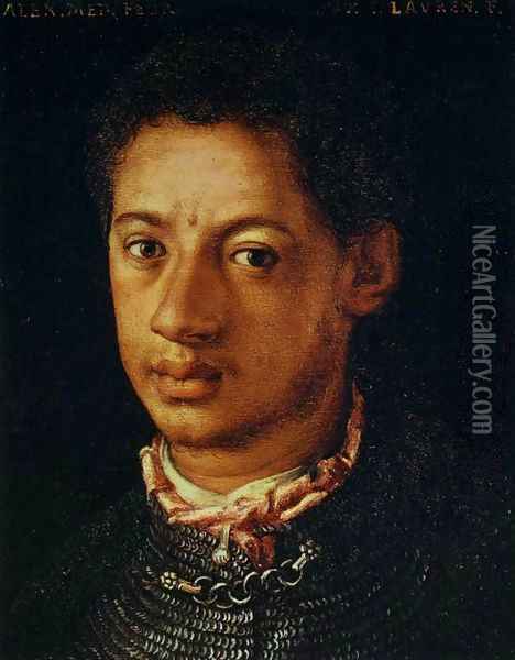 Alessandro de' Medici Oil Painting - Agnolo Bronzino