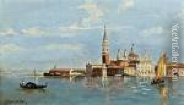 Ansicht Von San Giorgio Maggiore In Venedig Oil Painting - Antonietta Brandeis