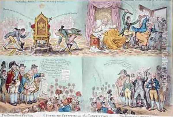 Patriotic Petitions on the Convention Oil Painting - James Gillray