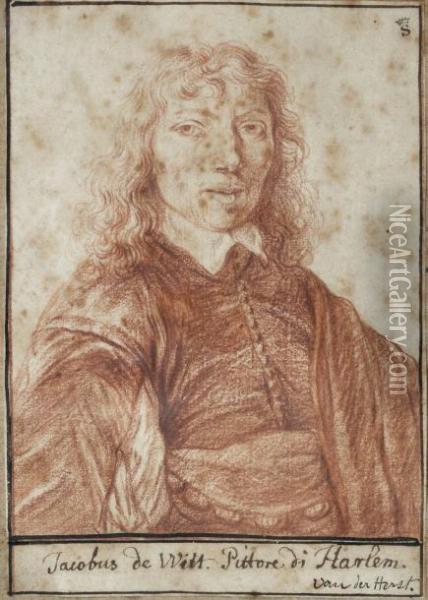 Portrait Presume Du Peintre Jan De Witt Oil Painting - Bartholomeus Van Der Helst