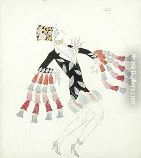 Theater Illustration Oil Painting - Georges Barbier