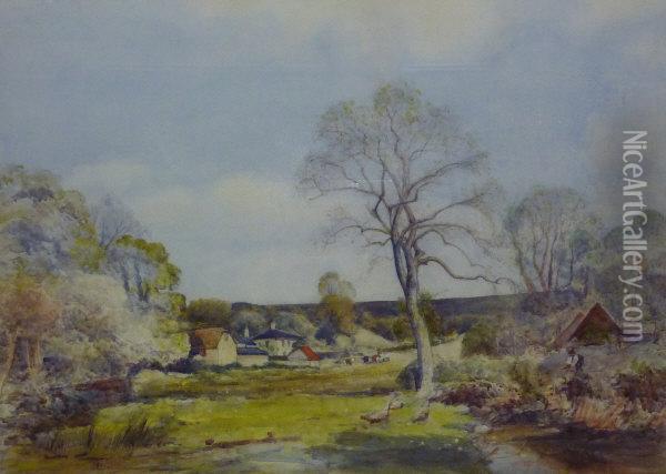 'burdale' North Yorkshire Oil Painting - Mark Senior