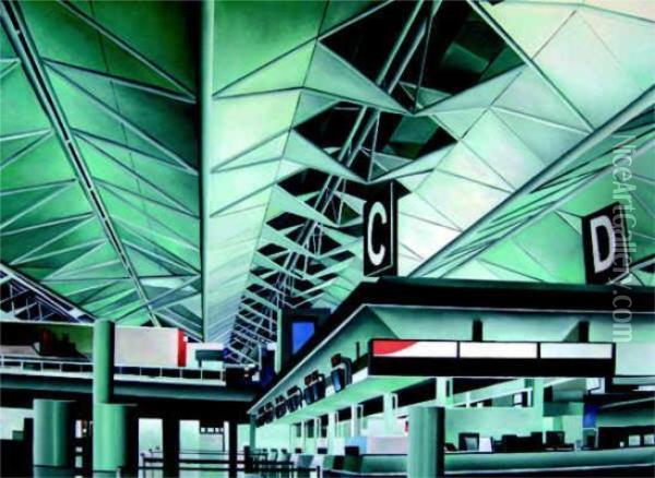 Terminal C_d Oil Painting - Antonio Gandino
