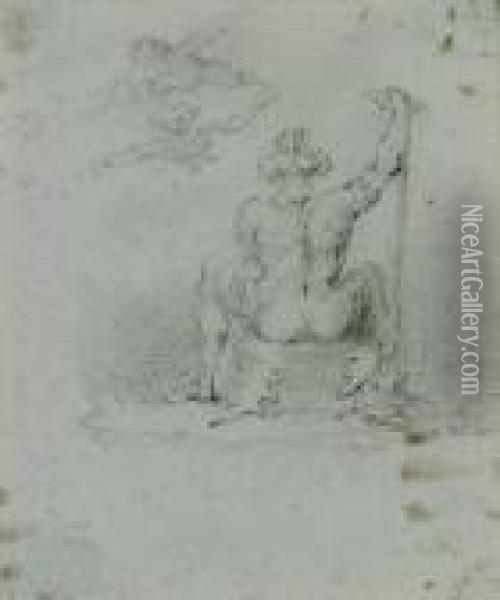 Study Of Fantastic Creatures Oil Painting - Francisco De Goya y Lucientes