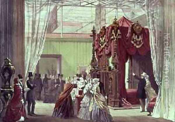 Great Exhibition 1851 The Austrian Room Oil Painting - Joseph Nash