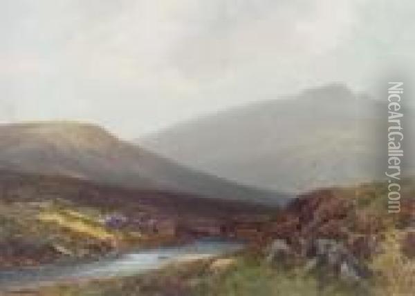 Dunkery Beacon, Exmoor Oil Painting - Frederick John Widgery