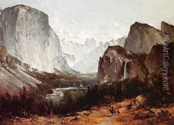 A View of Yosemite Valley Oil Painting - Thomas Hill