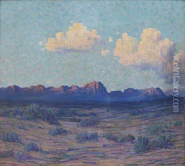 Desert Colors Oil Painting - Joseph David Greenbaum