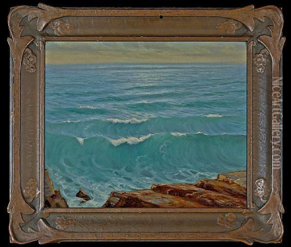 The Sunlit Sea Oil Painting - Frank William Cuprien