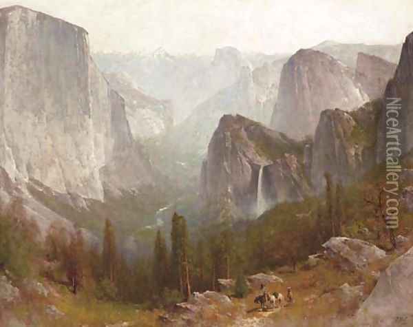 A View of Yosemite Oil Painting - Thomas Hill