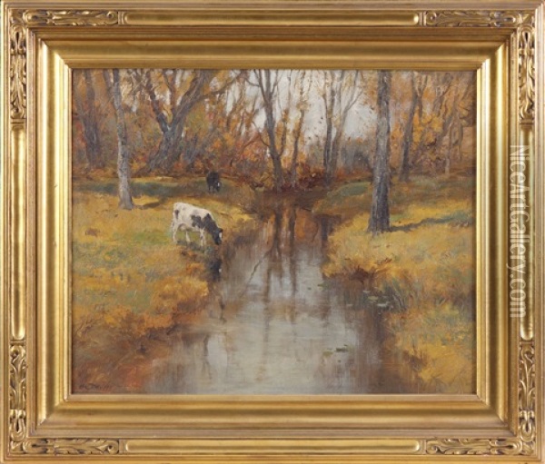 Untitled Oil Painting - Charles Paul Gruppe