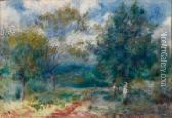 Paysage Ensoleille Oil Painting - Pierre Auguste Renoir