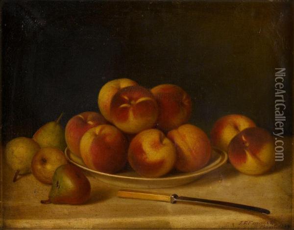 Peaches And Pears Oil Painting - John Francis