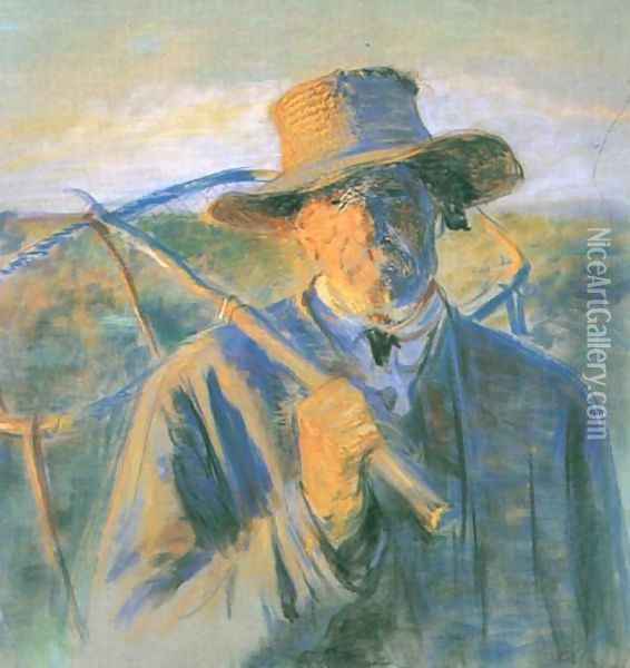 Fisherman I Oil Painting - Leon Wyczolkowski