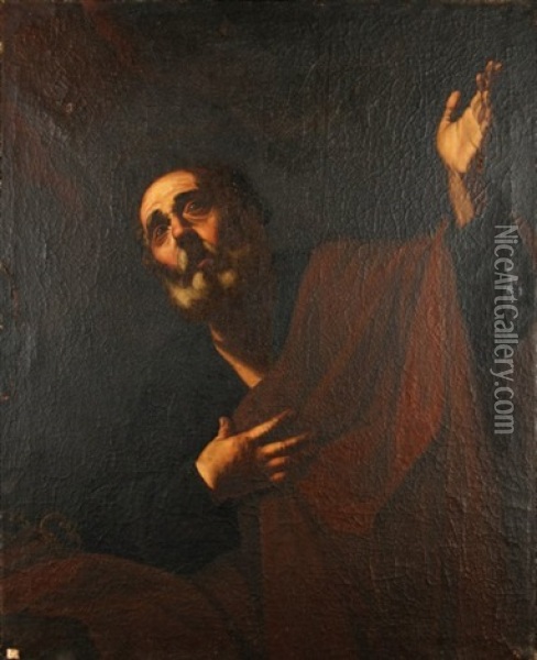 Saint Pierre Oil Painting - Jusepe de Ribera