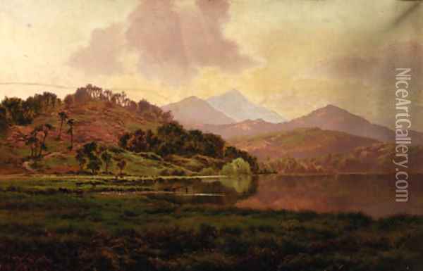 A Highland river landscape Oil Painting - Horace Walter Gilbert