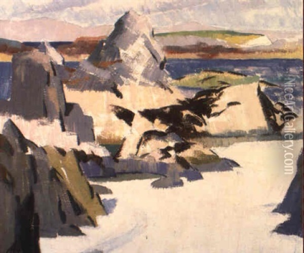 Low Tide, Iona Oil Painting - Francis Campbell Boileau Cadell