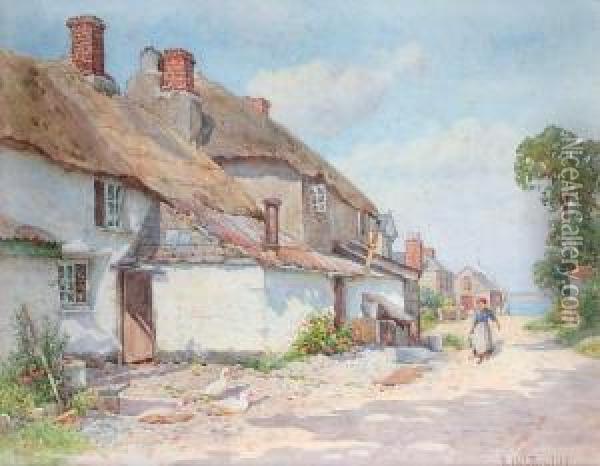 A Sunny Morning, South Devon Oil Painting - Ralph William Bardill