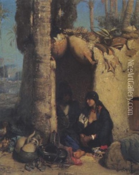 Orientalische Szene Oil Painting - Wilhelm (Karl) Gentz