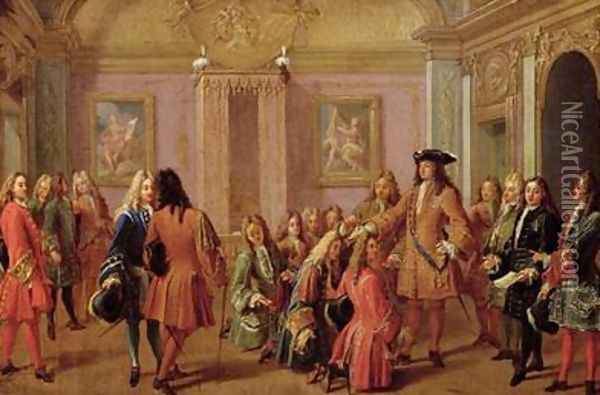 First Promotion of the Order of Saint Louis Oil Painting - Francois Marot