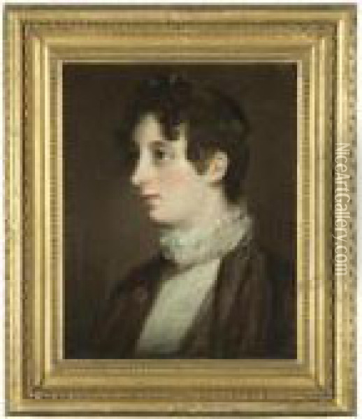 Portrait Of Laura Moubray Oil Painting - John Constable