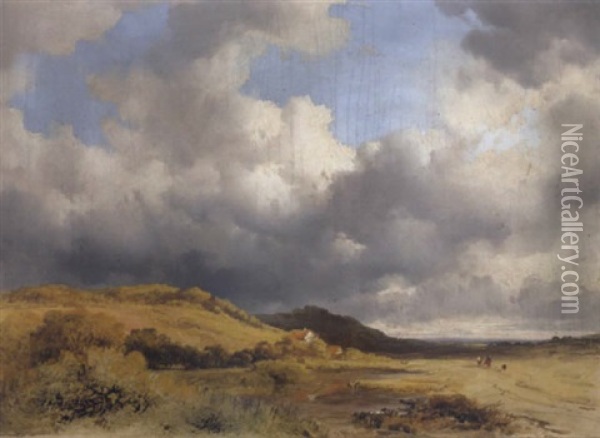 Landschaft Mit Figurlicher Staffage Oil Painting - Remigius Adrianus van Haanen