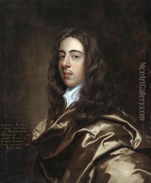 Portrait of Henry Capel, Baron Capel of Tewkesbury (1638-1696) Oil Painting - Sir Peter Lely