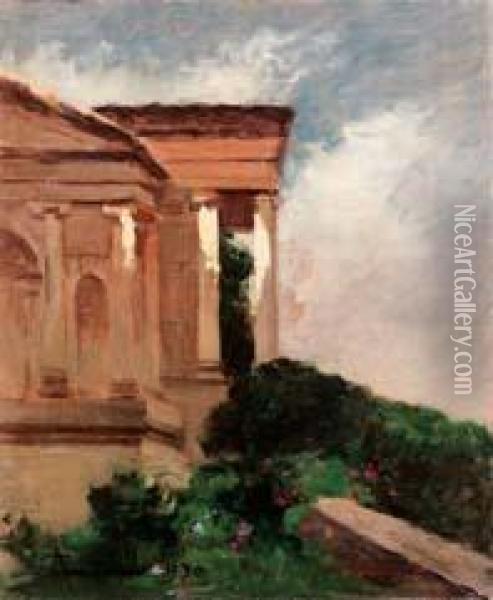 Casa Canonica Oil Painting - Achille Cattaneo