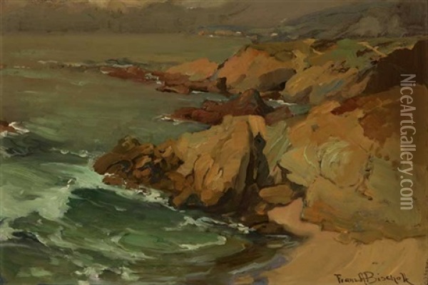 La Jolla Coastal Oil Painting - Franz Arthur Bischoff