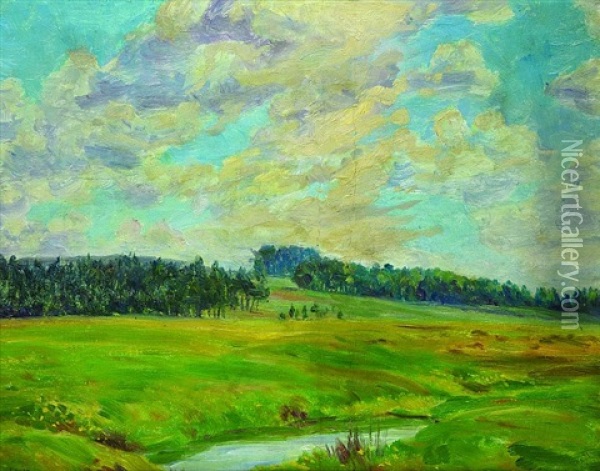 In The Spring Oil Painting - Frantisek Kavan