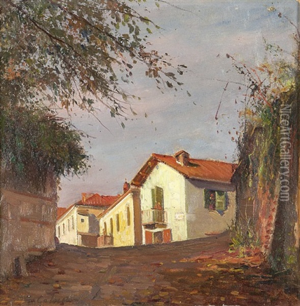 Scorcio Di Paese Oil Painting - Giovanni Colmo