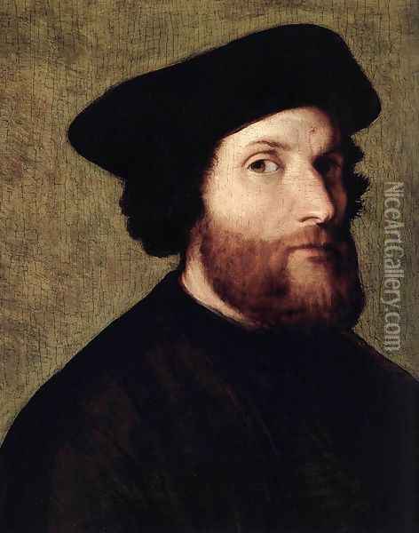 Self-Portrait 1540s Oil Painting - Lorenzo Lotto
