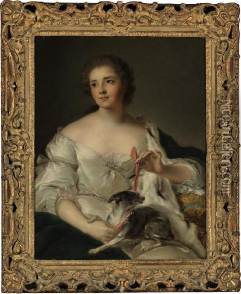 Portrait Of Henriette Nicole Oil Painting - Jean-Marc Nattier