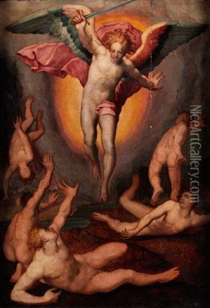 Der Erzengel Michael Oil Painting - Marco da Siena Pino
