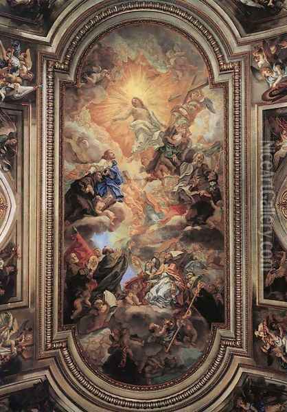 Apotheosis Of The Franciscan Order Oil Painting - Baciccio II